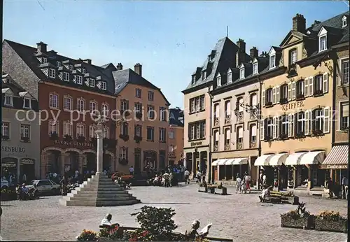 Echternach Grande Place Monument Grosser Platz Kat. Luxemburg