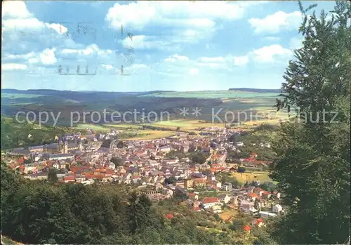 Echternach Panorama vue du Trosskneppchen Kat. Luxemburg