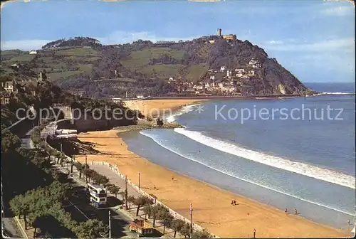 San Sebastian Guipuzcoa Miraconcha y Monte Igueldo Playa / Donostia-San Sebastian /Guipuzcoa