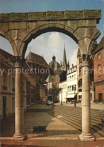 Bad Aachen Roemischer Bogen Dom Altstadt 
