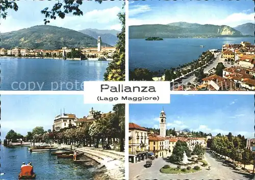 Pallanza Boot Stadtplatz  Kat. Italien