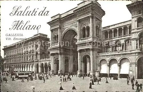 Milano Galleria Vittorio Emanuele Kat. Italien