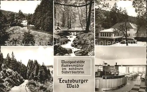 Teutoburgerwald Waldgaststaette Rattenmuehle Silberbachtal Gastraum Kat. Detmold