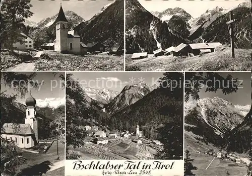 Bschlabs Bschalbser Tal Kirche Kreuz Totalansicht Kat. Pfafflar