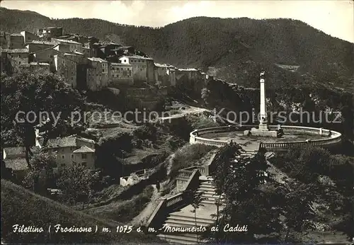 Filettino Monumento ai Caduti Kat. Frosinone