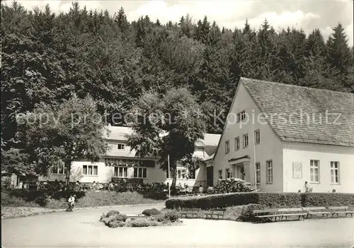 Giessuebel Schleusegrund Waldbaude mit Kulturhaus des FDGB Kat. Schleusegrund
