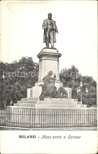 Milano Monumento a Cavour Kat. Italien