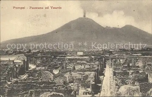 Pompei Panorama col Vesuvio