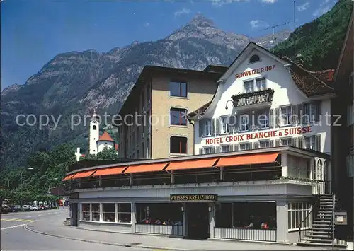 Flueelen UR Hotel Weisses Kreuz Kat. Flueelen