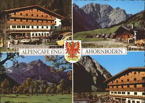 Ahornboden Alpencafe Eng Kat. Vomp Tirol