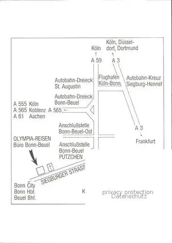 Bonn Rhein Olympia Reisen Kat. Bonn