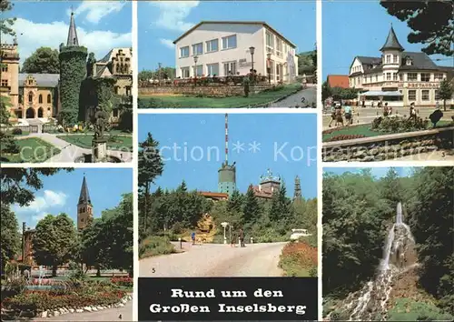 Friedrichsroda Schloss Reinhardsbrunn Tabarz Kurhotel Deutscher Hof Brotterode Trusetaler Wasserfall Kat. Friedrichsroda