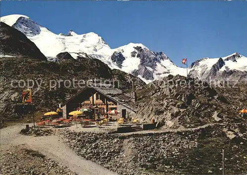 Sustenpasshoehe Restaurant mit Gwaechtenhorn Tierberge Giglistock Kat. Susten