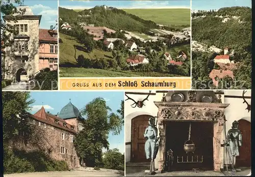Schloss Schaumburg Balduinstein Rittersaal Kamin Tor  Kat. Balduinstein