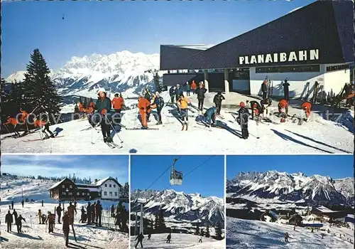 Schladmingerhuette Planai Luftseilbahn Station Ski  Kat. Schladming Steiermark
