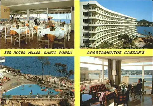 Santa Ponsa Mallorca Islas Baleares Ses Rotes Velles Apartamentos Caesars Kat. Calvia