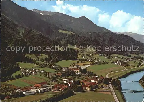 Rotholz Tirol Fliegeraufnahme 100 Jahre Landwirtschaftliches Bildungszentrum Kat. Jenbach