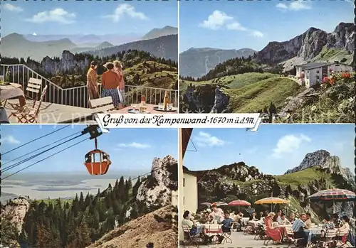 Kampenwand Chiemgau Grossglockner Berggasthof Geigelstein Seilbahn Chiemsee  Kat. Aschau i.Chiemgau