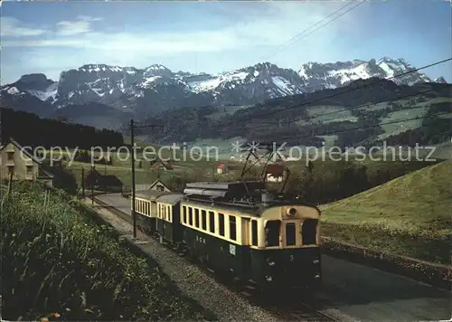 St Gallen SG Gais Appenzell Altstaetten Bahn Bogarten Marwees Ebenalp  Kat. St Gallen