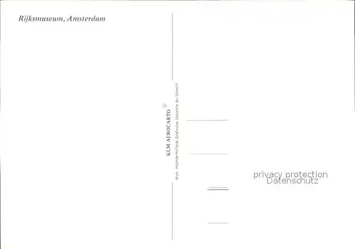 Amsterdam Niederlande Fliegeraufnahmef Rijksmuseum  Kat. Amsterdam