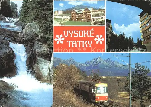 Vysoke Tatry Wasserfall Bergbahn  Kat. Slowakische Republik