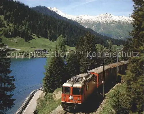 Rhaetische Bahn Davoser See  Kat. Eisenbahn