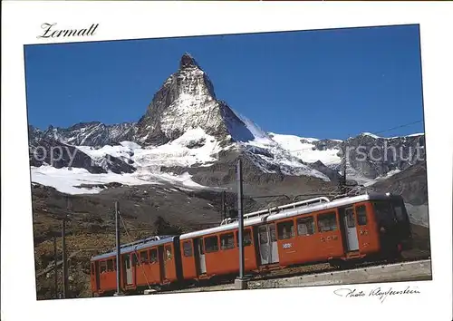 Gornergratbahn Zermatt Matterhorn Kat. Gornergrat