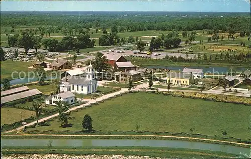 Morrisburg Christ Church Cooks Tavern Crysler Store Hotel French Robertson House bird s eye view Kat. Morrisburg