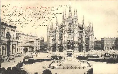 Milano Duomo e Piazza Dom Platz Kat. Italien