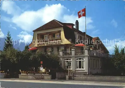 Duerrenast Hotel Restaurant Sommerheim Schweizer Flagge