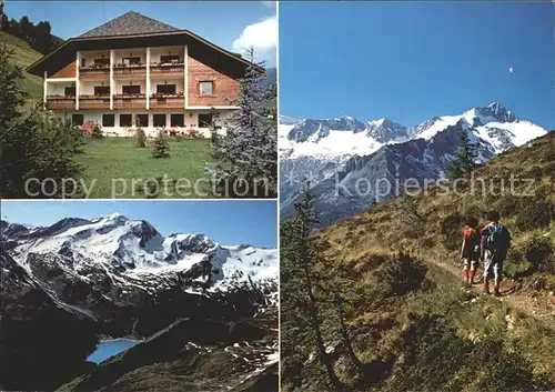 St Johann Ahrntal Pension Restaurant Ahrntalerhof Wandern Bergsee Zillertaler Alpen Kat. Italien