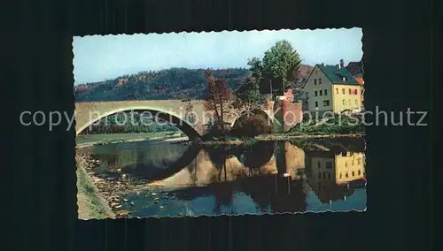 Echternach mit Bruecke Kat. Luxemburg