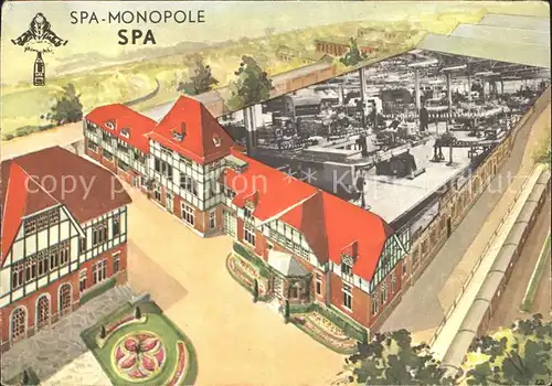 Spa Liege Monopole Zeichnung Kat. 