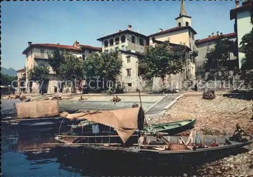 Lago Maggiore Isola Pescatori Hafen Kat. Italien