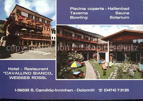 San Candido Suedtirol Hotel Cavallino Bianco  Kat. Innichen Pustertal