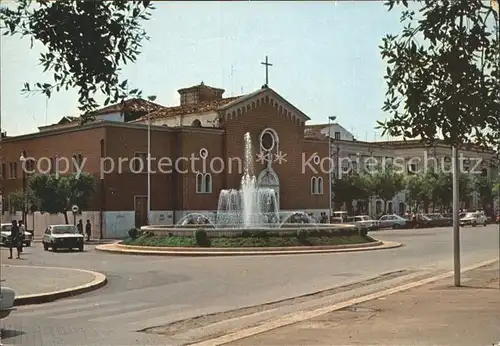 San Severo Springbrunnen Garibaldi Allee Maria SS Grazie Kirche 