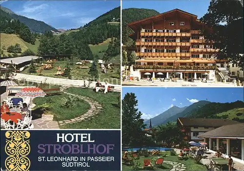 St Leonhard Passeier Hotel Strobelhof Kat. St Leonhard in Passeier Suedtirol