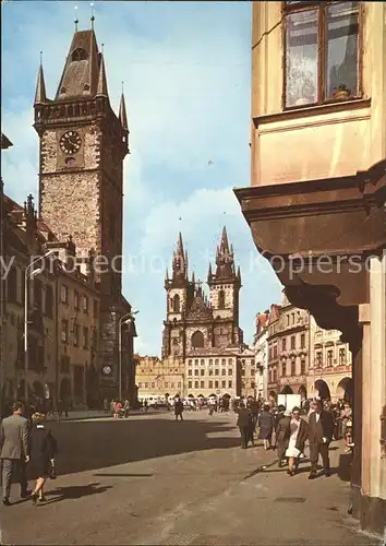 Praha Prahy Prague Altstaedter Rathaus Theinkirche Kat. Praha