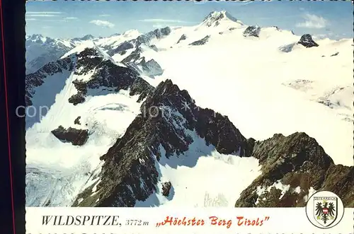 Wildspitze Hoechster Berg Tirols Kat. St Leonhard Pitztal oetztaler Alpen