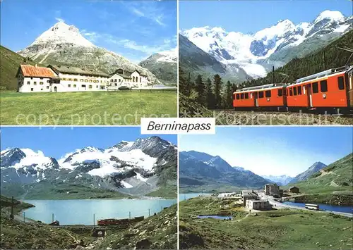 Berninapass Panorama Bergbahn Bergsee Kat. 