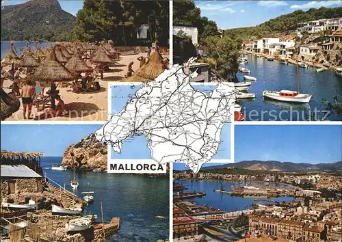 Mallorca Strand Hafen Panorama Kat. Spanien