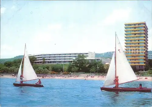 Slatni Pjasazi Hotel Ambassador Hotel Moskva Strand Segelboot / Warna Bulgarien /