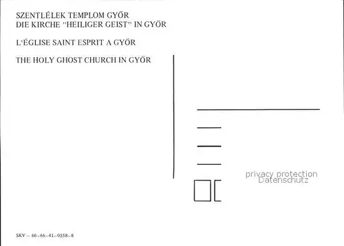 Gyoer Kirche Heiliger Geist Kat. Ungarn