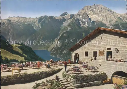 Kehlsteinhaus Blick auf Steinernes Meer Koenigssee Watzmann Berchtesgadener Alpen Kat. Berchtesgaden