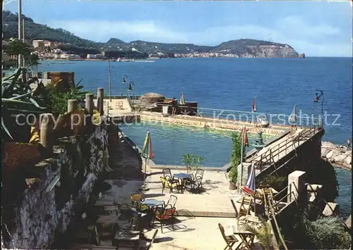 Casamicciola Terme Piscina dell Hotel Italia Meerblick Kat. Italien