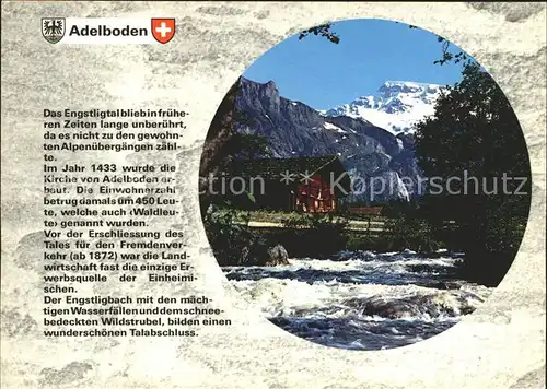 Adelboden Engstligtal Bergbach Wildstrubel Berner Alpen Kat. Adelboden