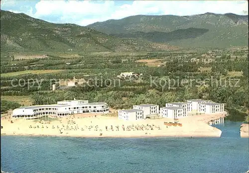 Santa Margherita di Pula Hotel Flamingo Strand Fliegeraufnahme