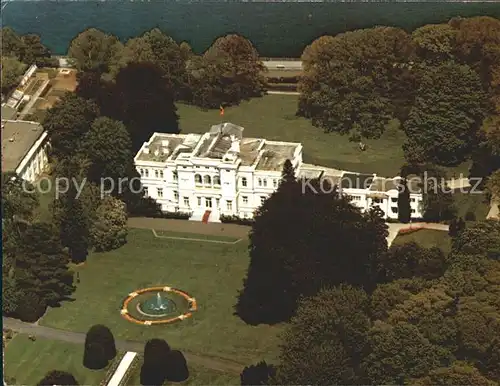 Bonn Rhein Villa Hammerschmidt Sitz des Bundespraesidenten Fliegeraufnahme Kat. Bonn