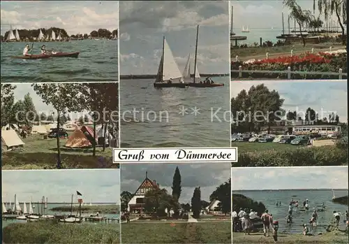 Duemmersee Mecklenburg Vorpommern Wassersport Camping Hafen Seepromenade