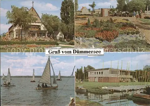 Duemmersee Mecklenburg Vorpommern Segeln Hafen Restaurant Seepromenade